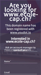 Mobile Screenshot of ecole-cap.ch