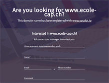 Tablet Screenshot of ecole-cap.ch
